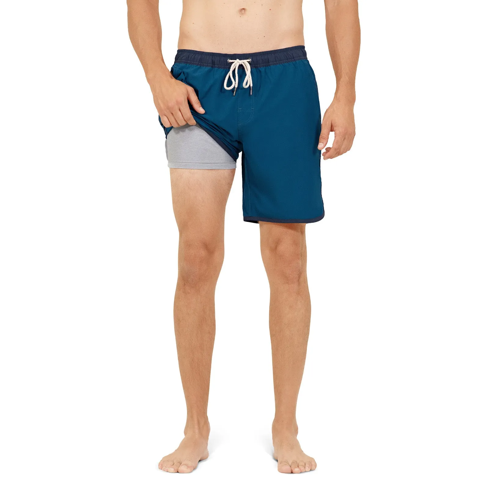 The Beyond 8" Swim Trunks