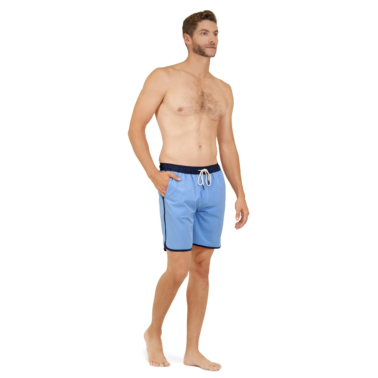 The Beyond 8" Swim Trunks