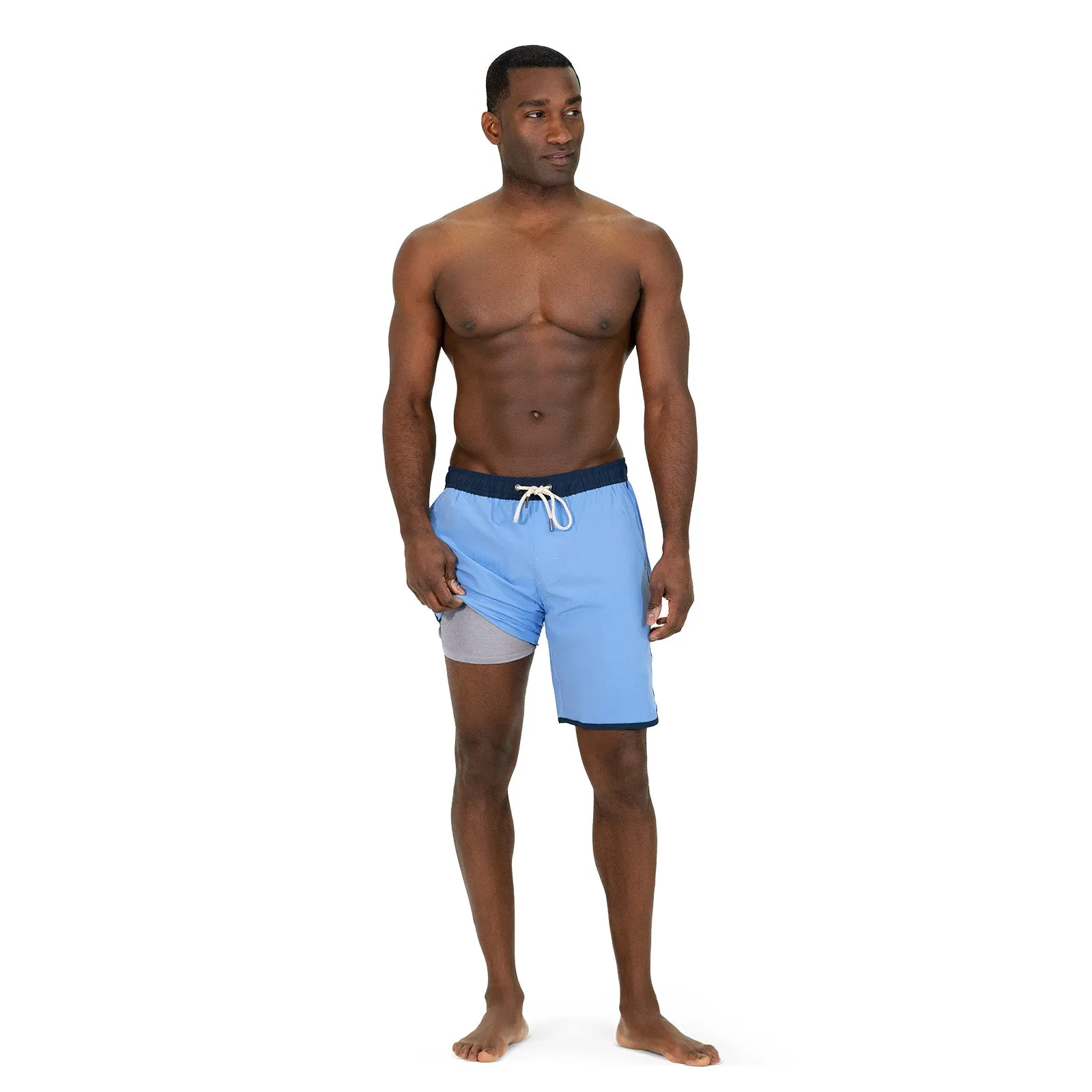 The Beyond 8" Swim Trunks
