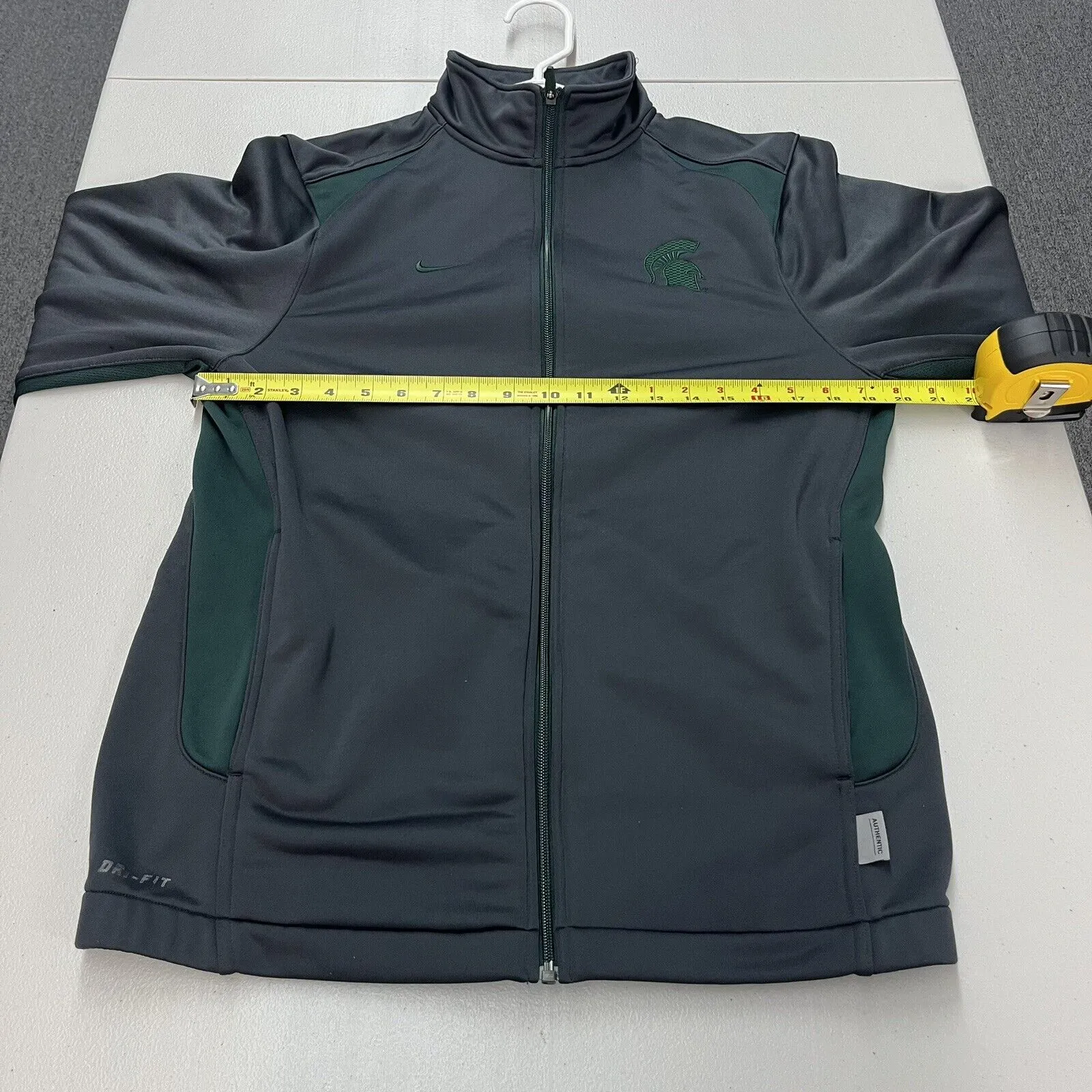 Vtg 2000s Y2K Nike Dri Fit Michigan State Jacket Full Zip Long Sleeve Sz S