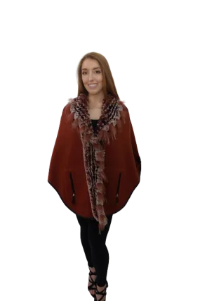 Wool Jacket with Rex and Fox Trim Reversible