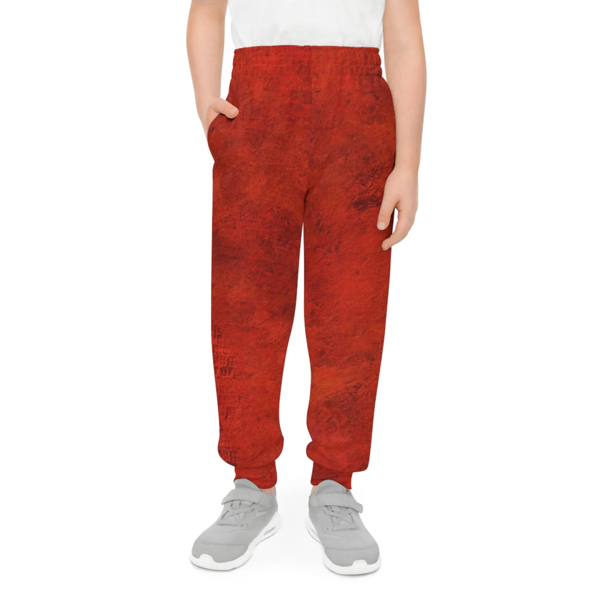 Youth Joggers with Bold Geometric Design - Stylish & Comfortable Activewear